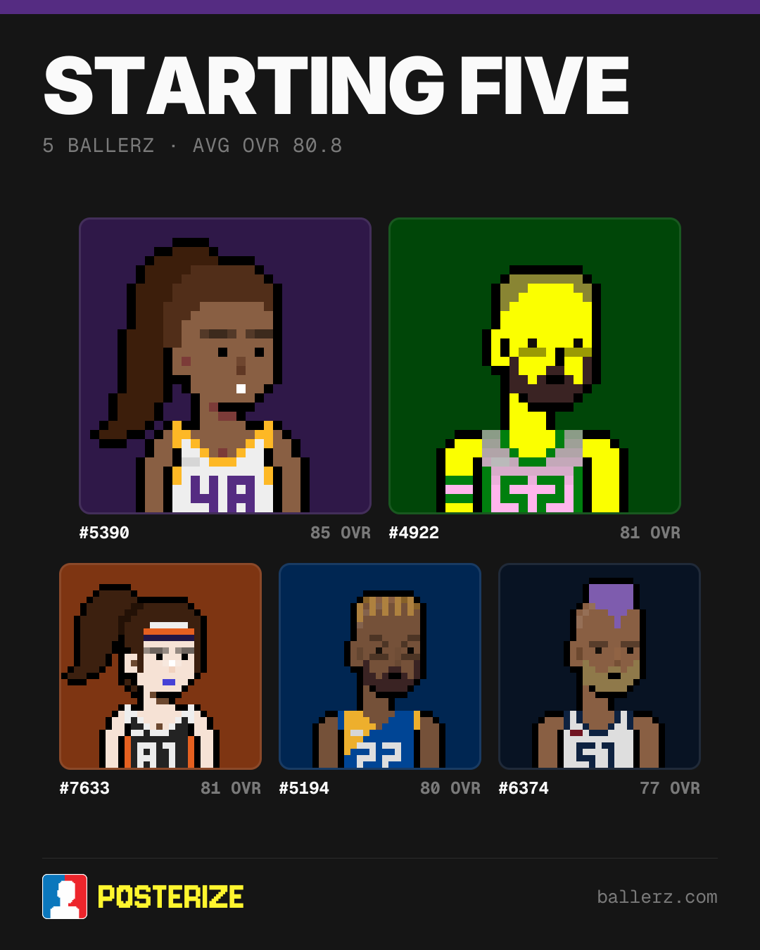 Poster of Baller #5390, #4922, #7633, #5194, #6374