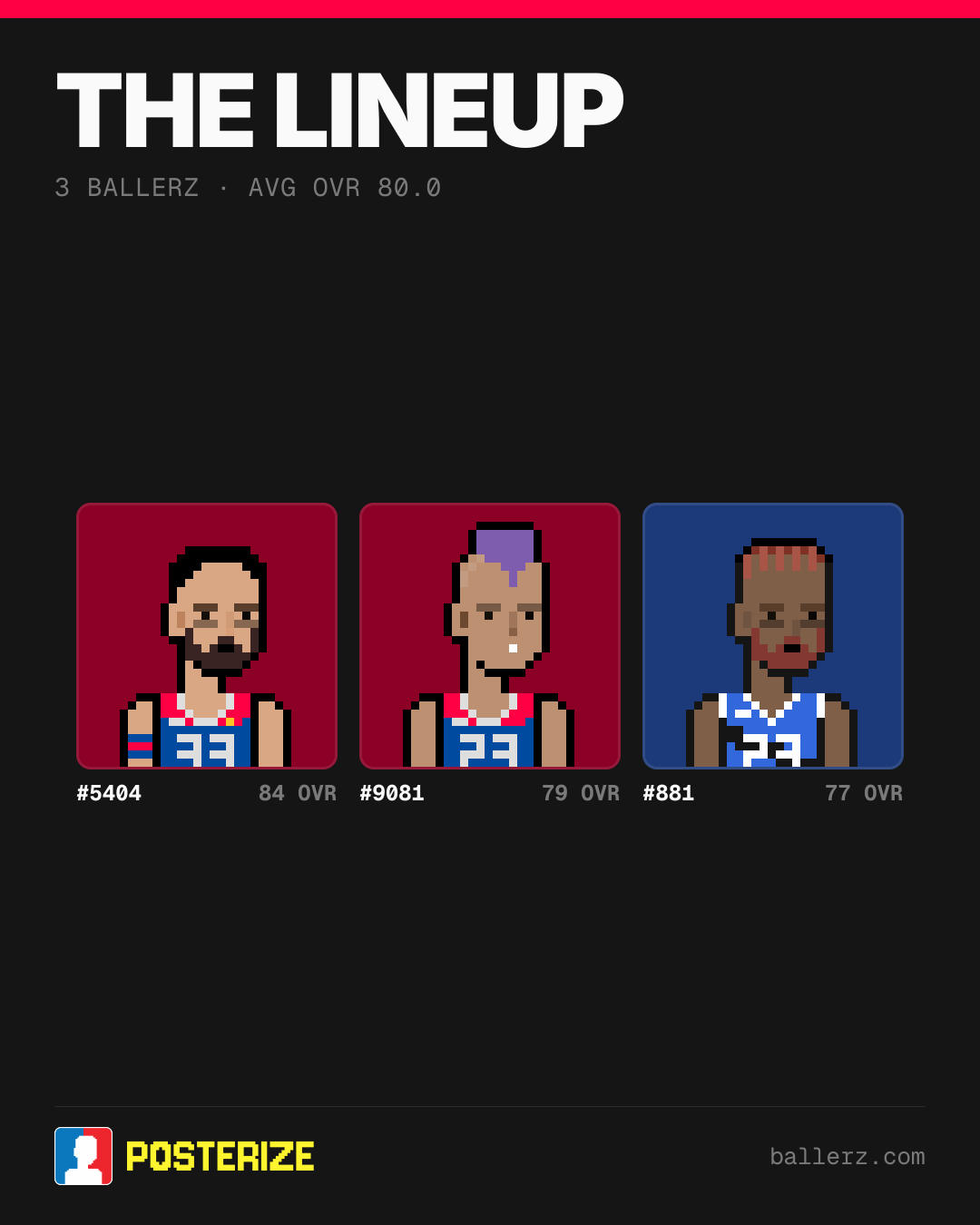 Poster of Baller #5404, #9081, #881