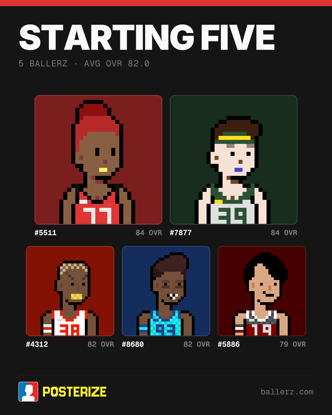 Poster of Baller #5511, #7877, #4312, #8680, #5886