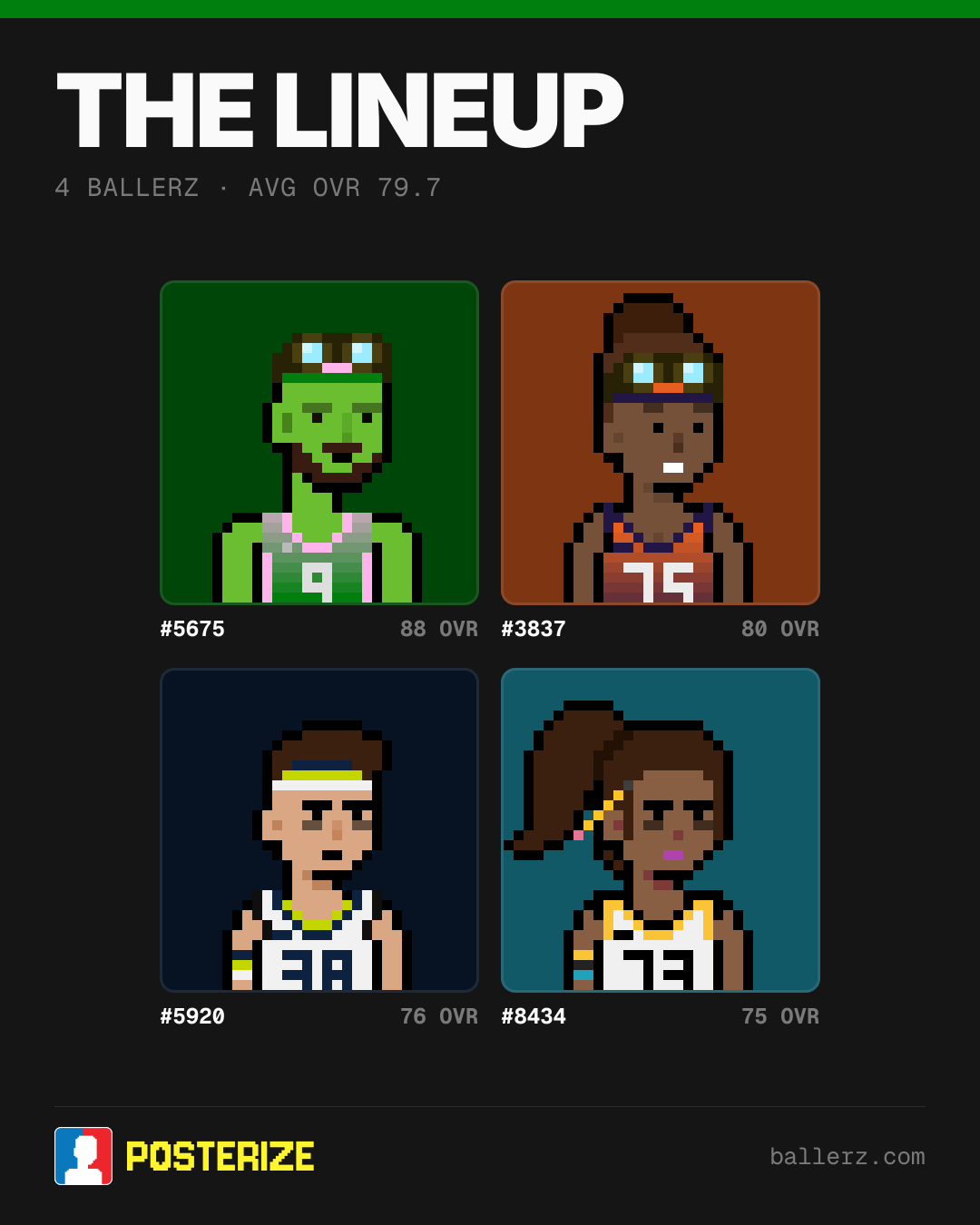 Poster of Baller #5675, #3837, #5920, #8434
