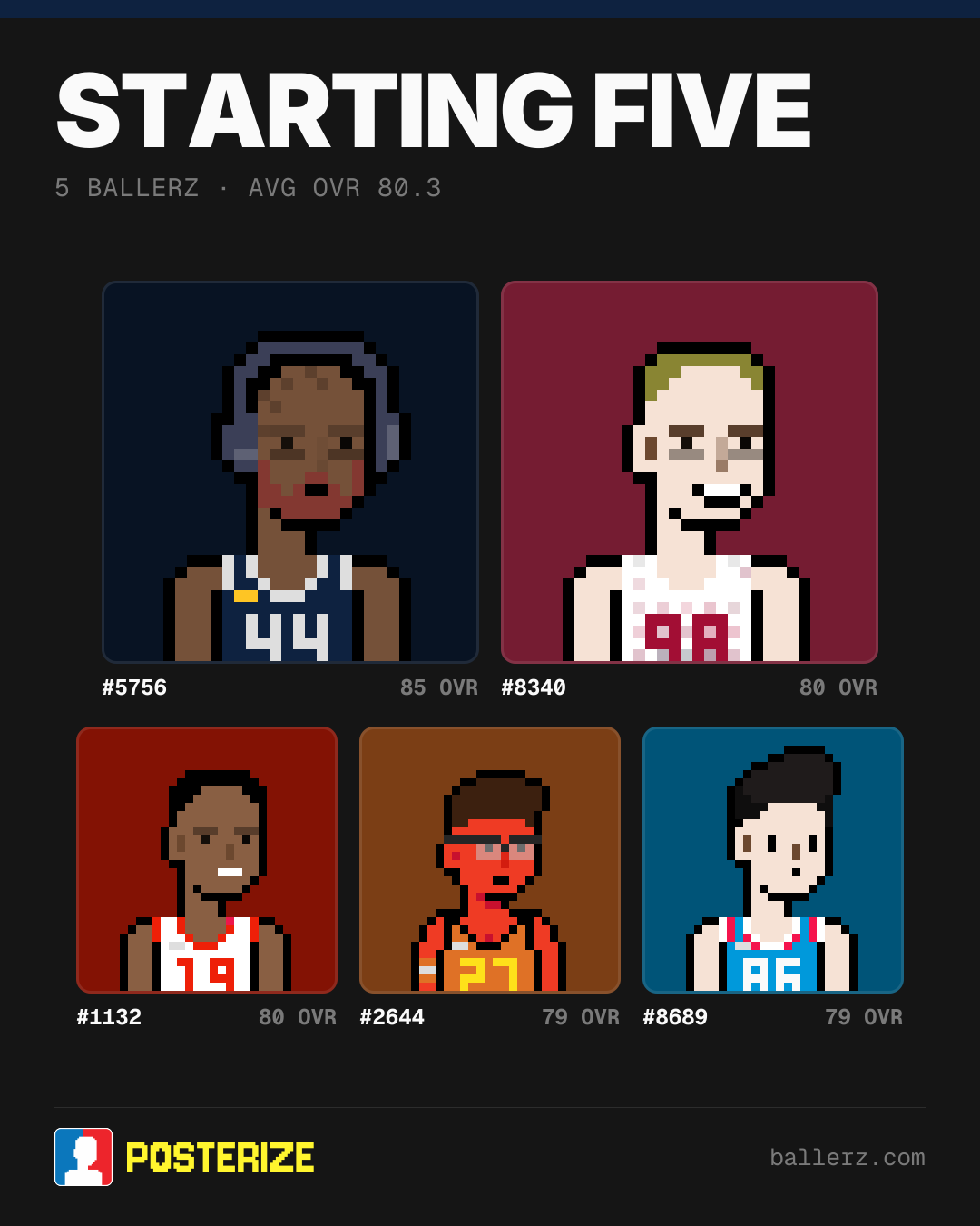 Poster of Baller #5756, #8340, #1132, #2644, #8689