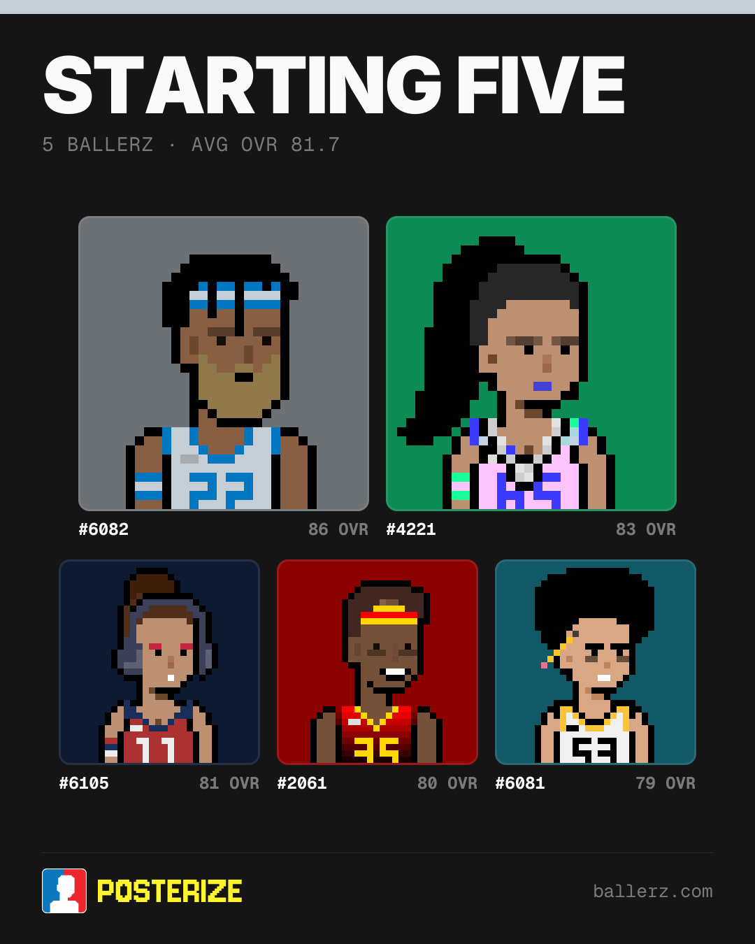 Poster of Baller #6082, #4221, #6105, #2061, #6081