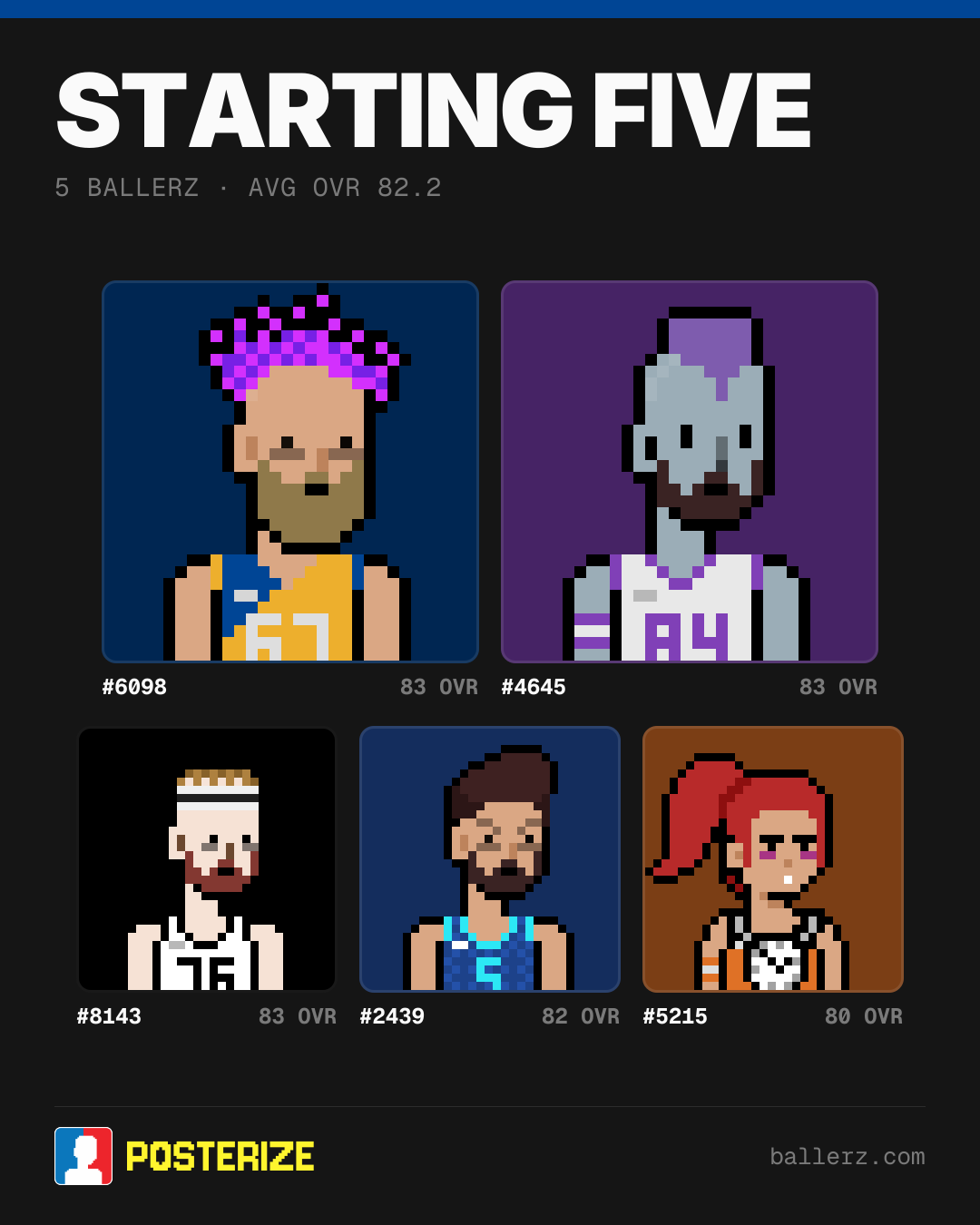 Poster of Baller #6098, #4645, #8143, #2439, #5215