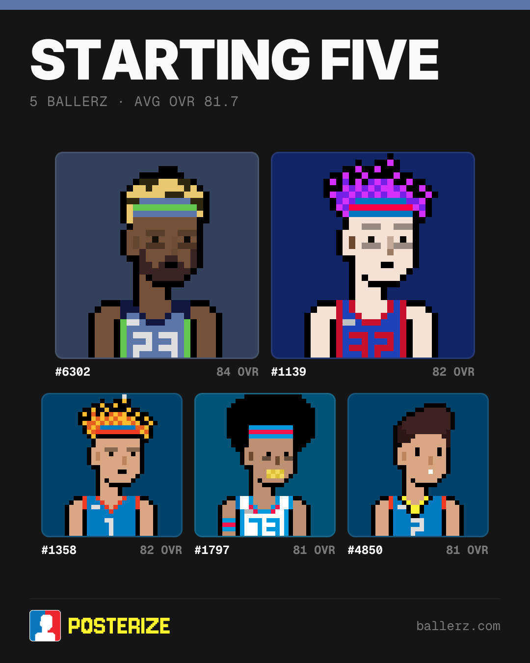 Poster of Baller #6302, #1139, #1358, #1797, #4850