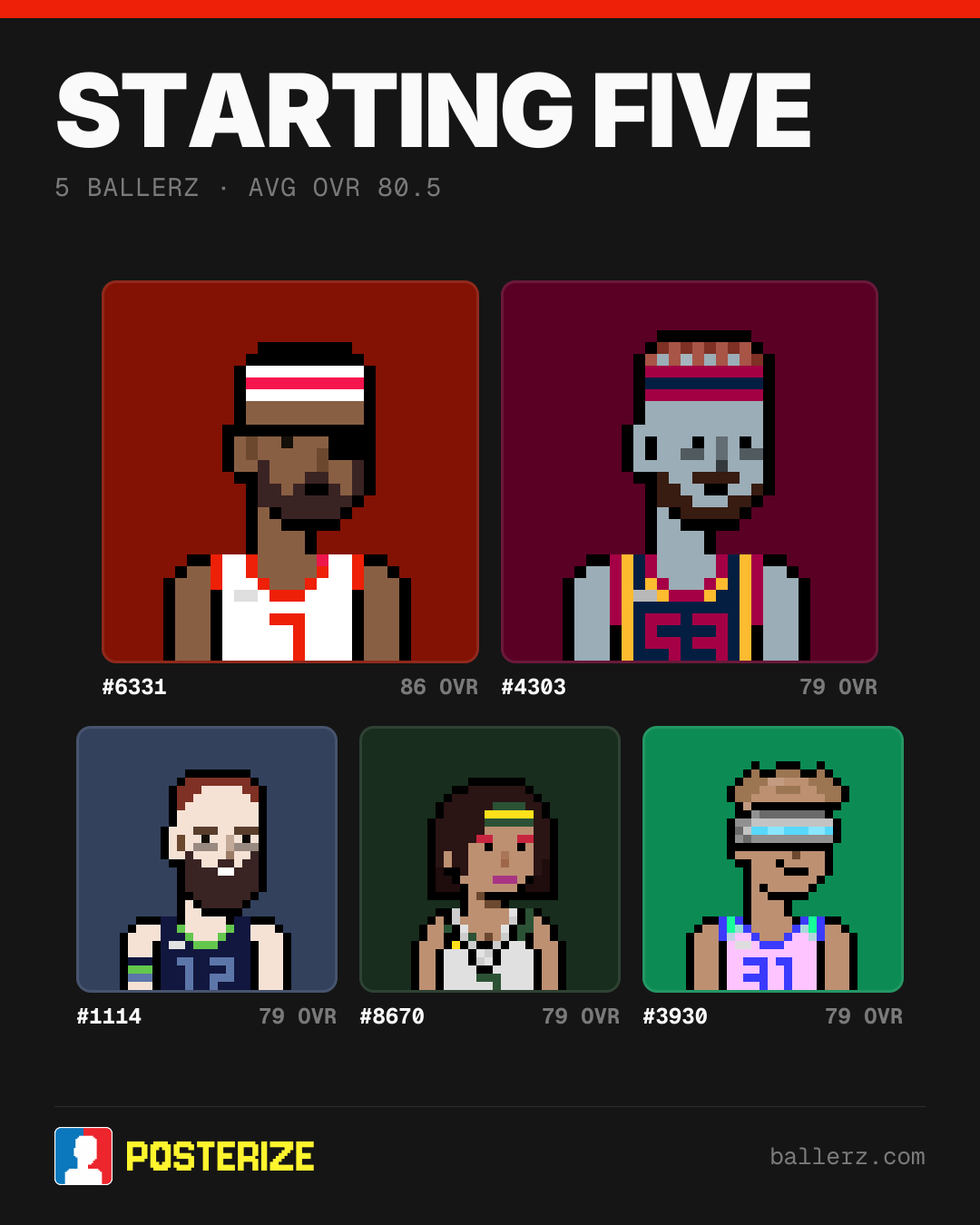Poster of Baller #6331, #4303, #1114, #8670, #3930