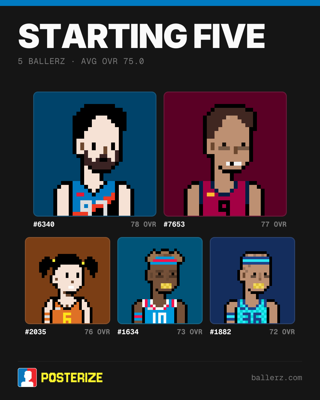 Poster of Baller #6340, #7653, #2035, #1634, #1882