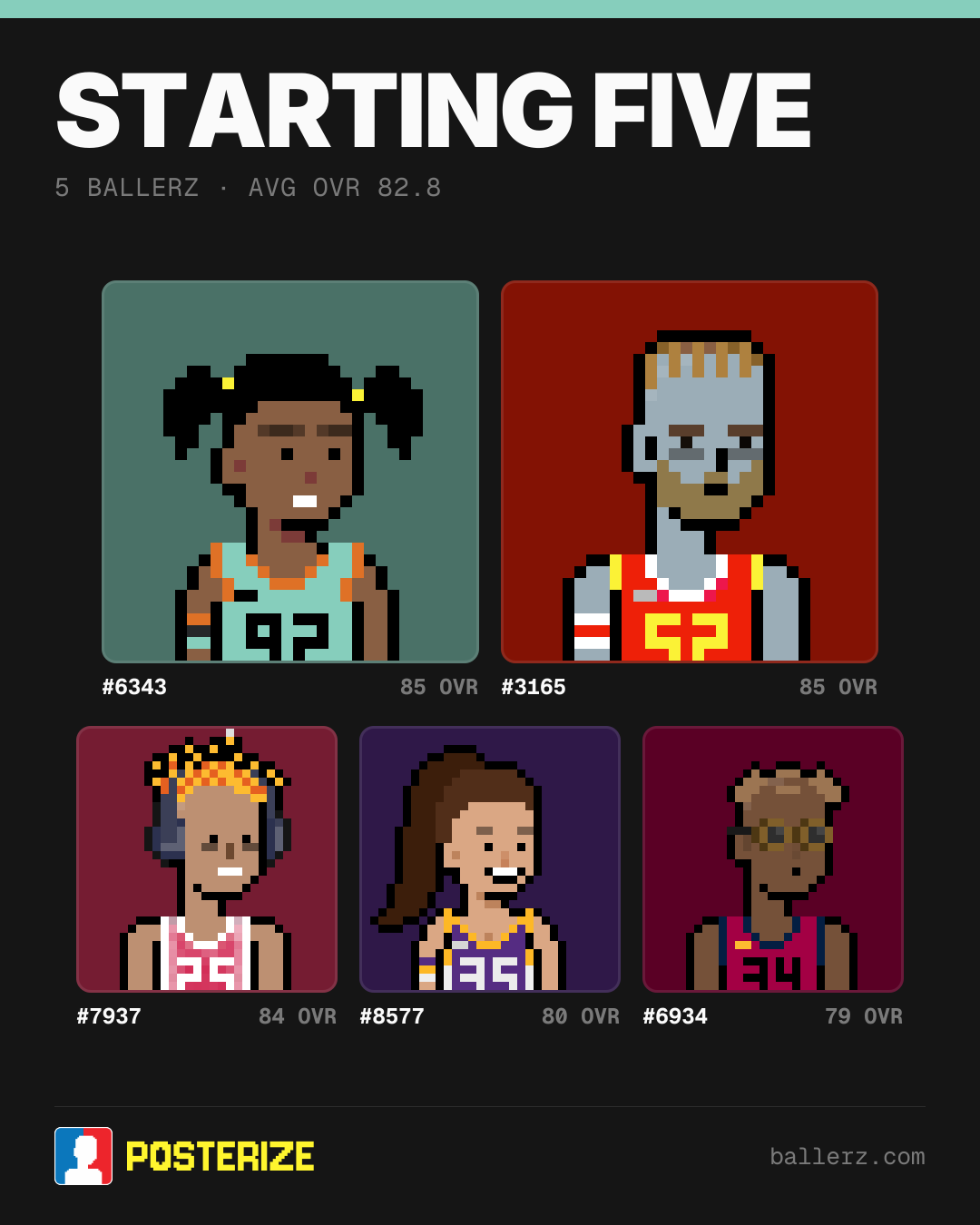 Poster of Baller #6343, #3165, #7937, #8577, #6934
