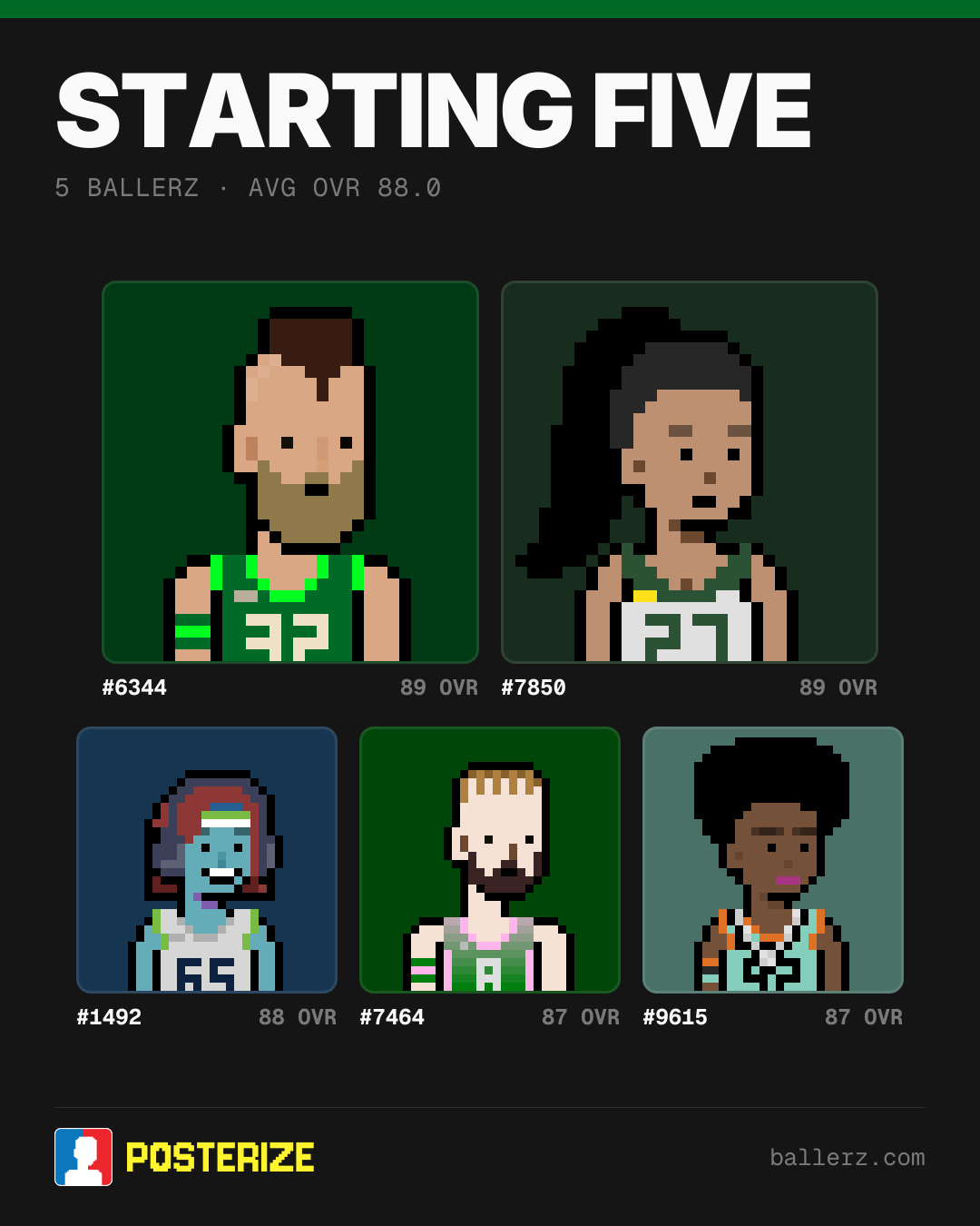 Poster of Baller #6344, #7850, #1492, #7464, #9615