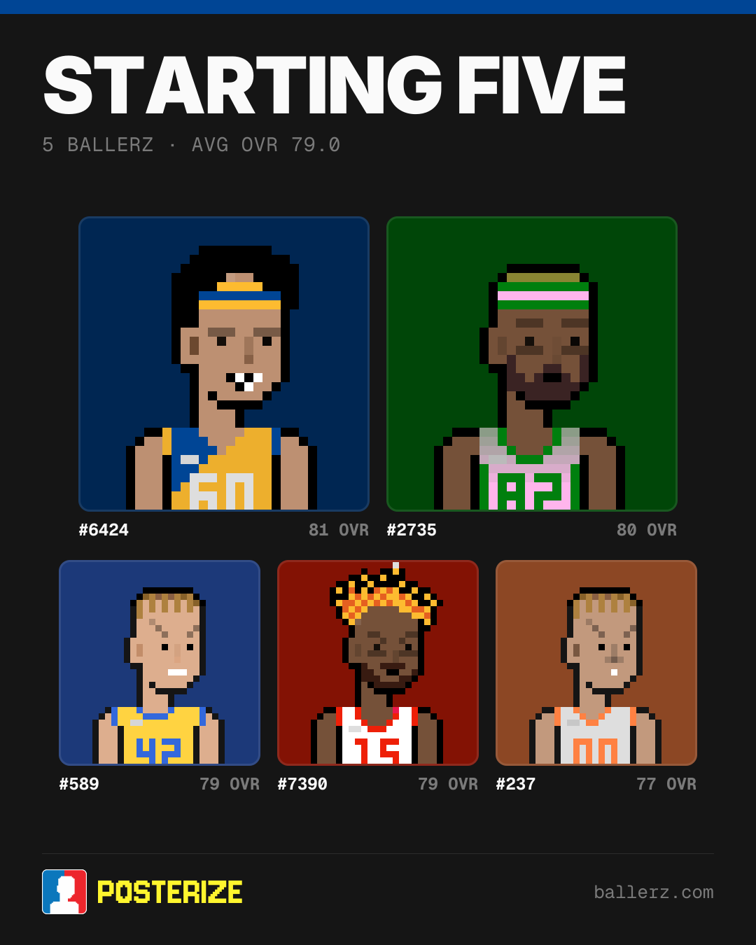 Poster of Baller #6424, #2735, #589, #7390, #237