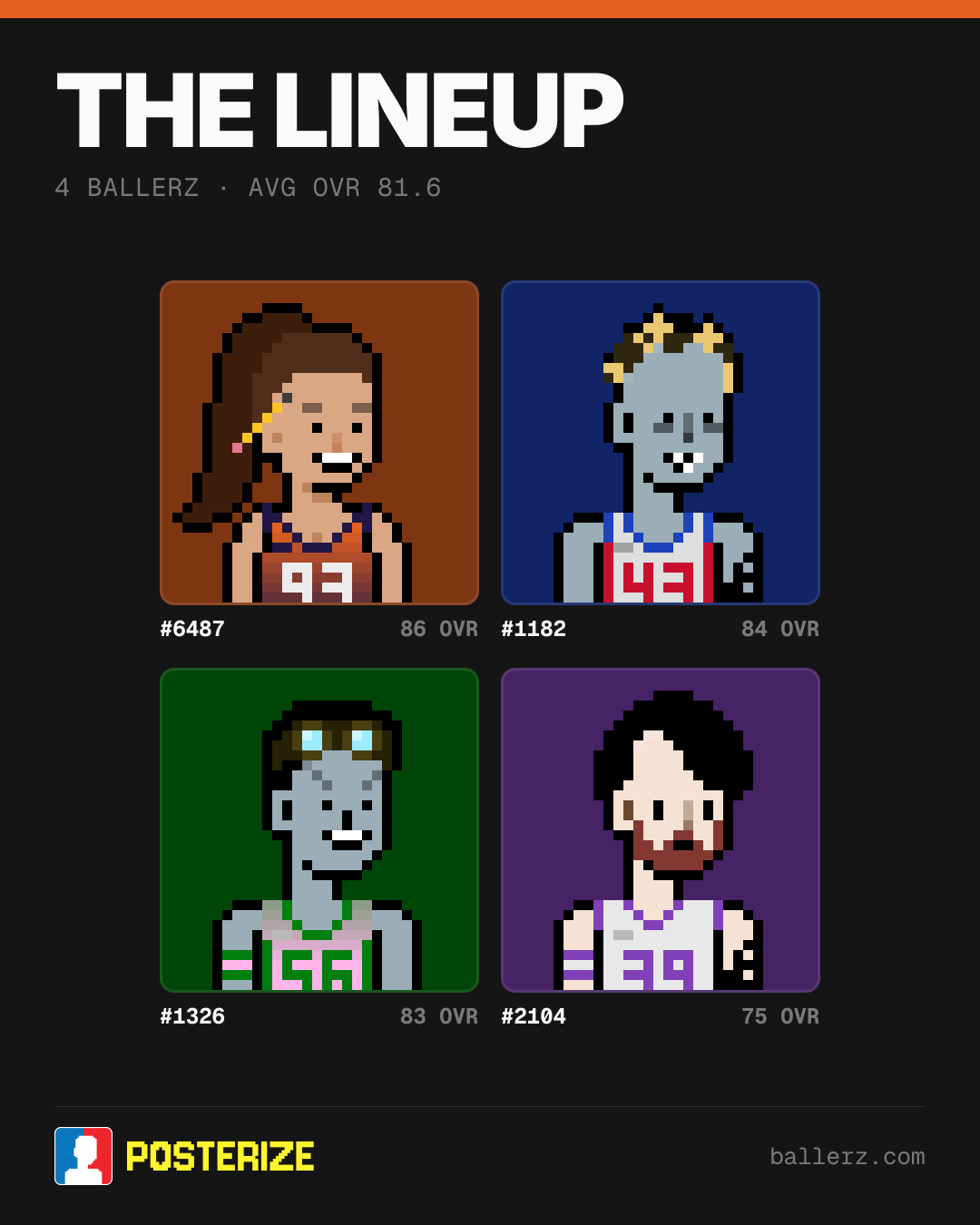 Poster of Baller #6487, #1182, #1326, #2104
