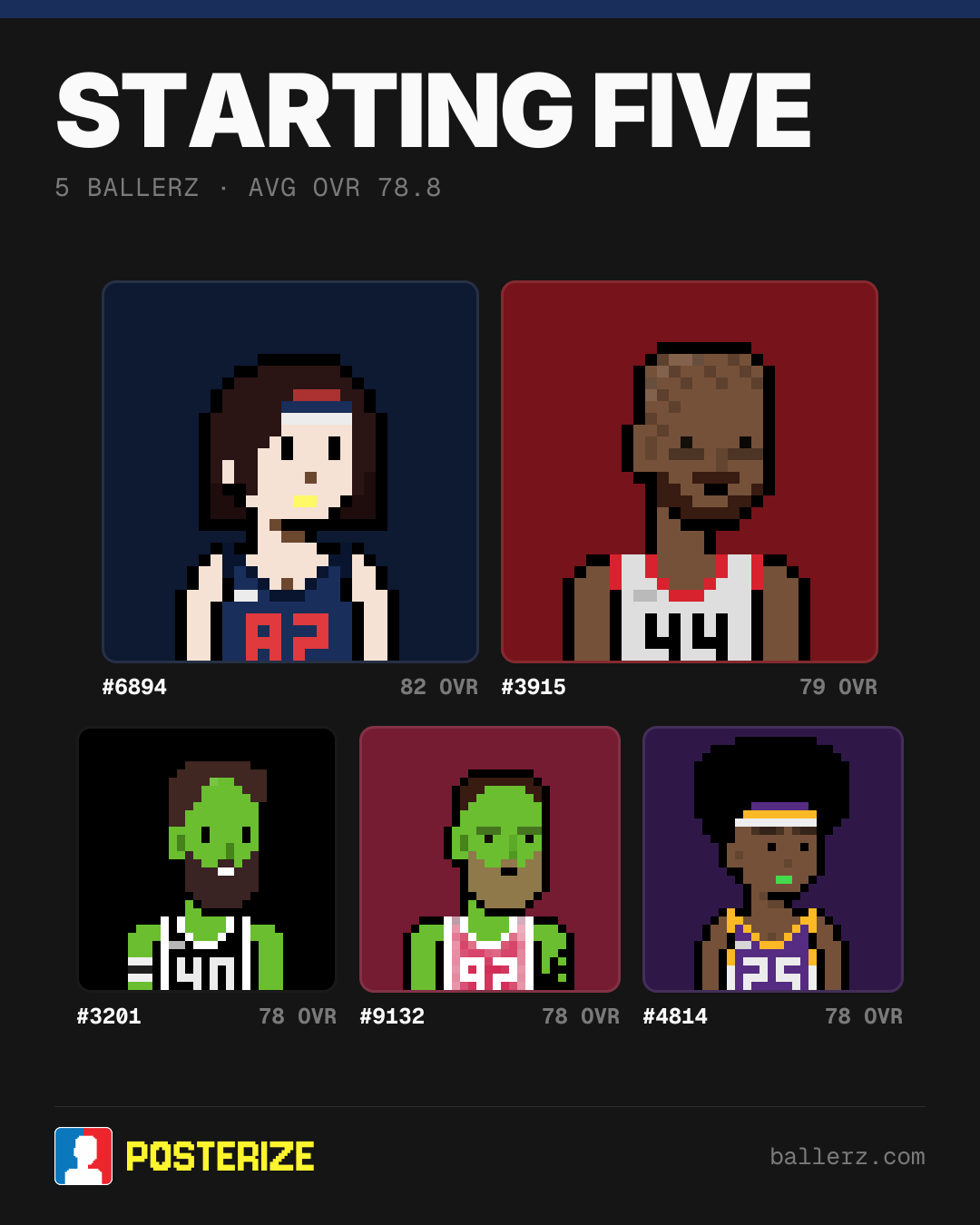 Poster of Baller #6894, #3915, #3201, #9132, #4814