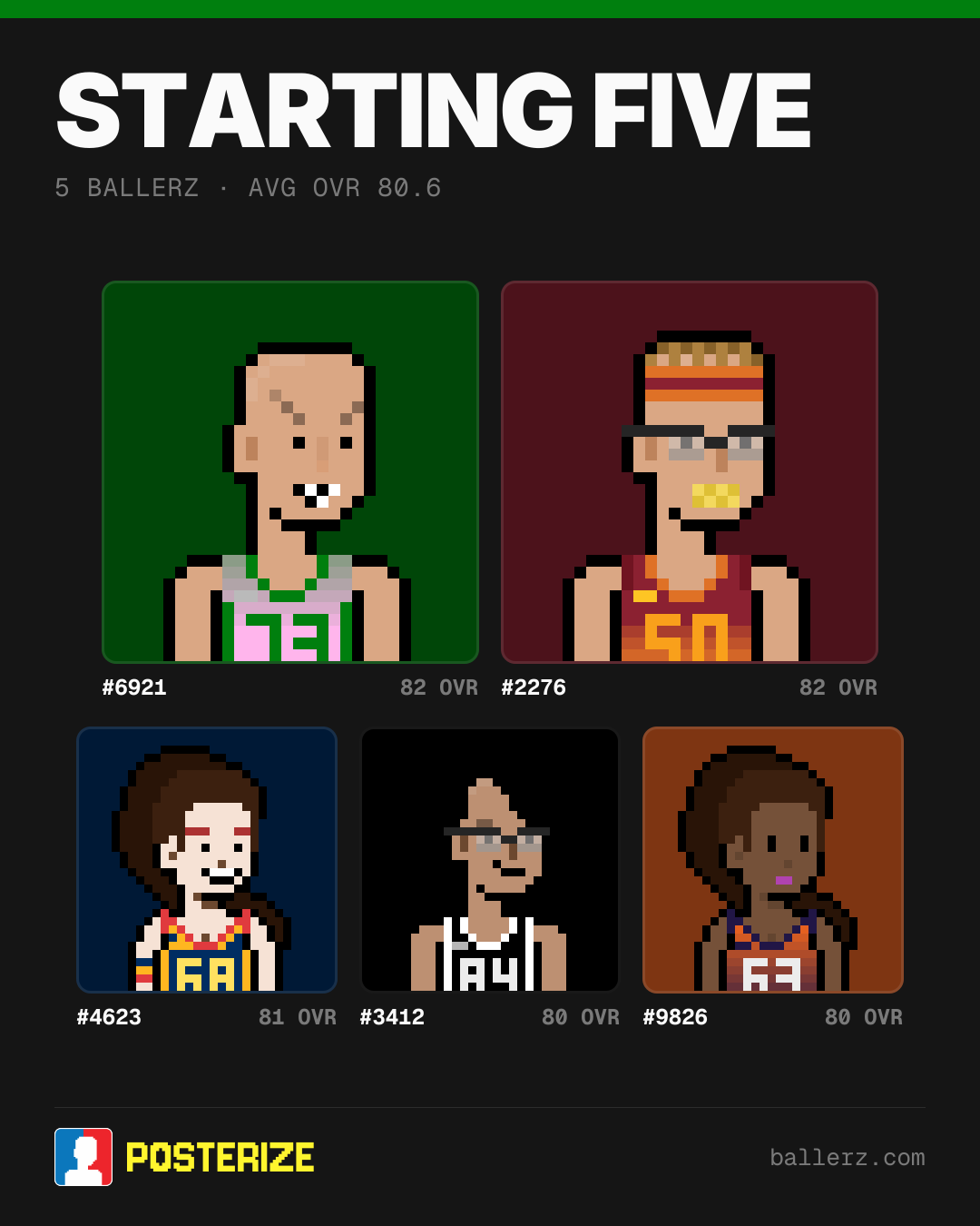 Poster of Baller #6921, #2276, #4623, #3412, #9826