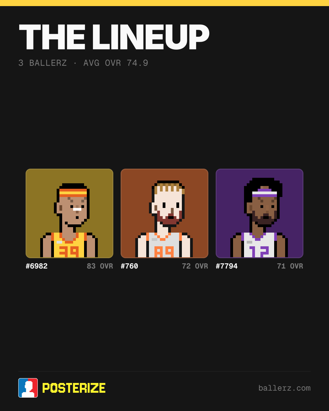 Poster of Baller #6982, #760, #7794