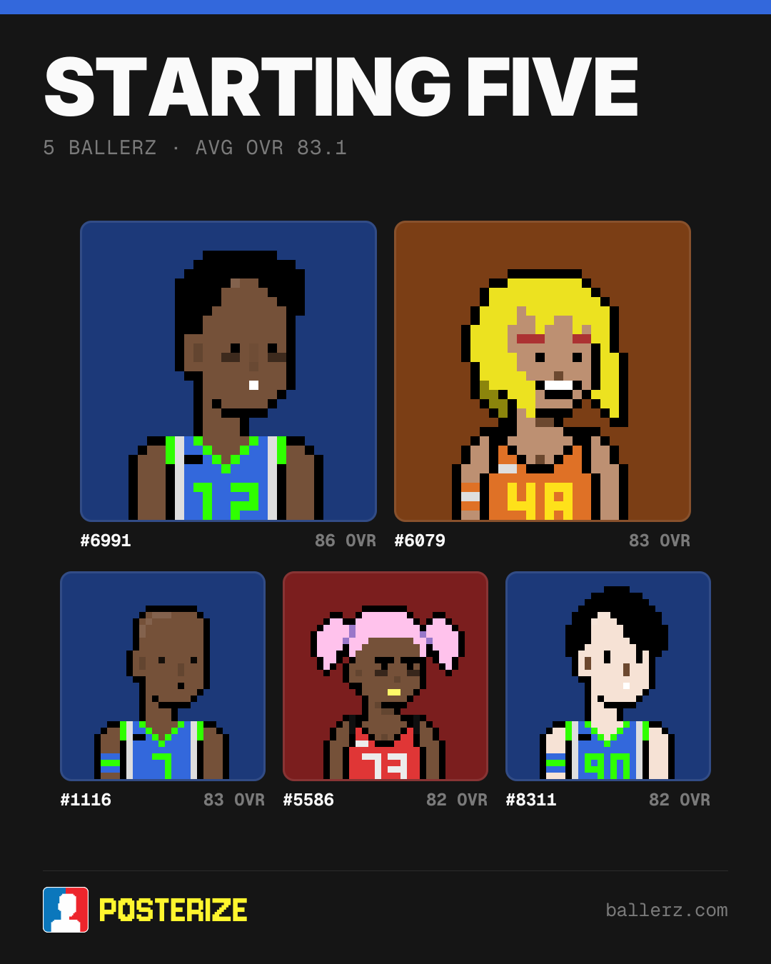 Poster of Baller #6991, #6079, #1116, #5586, #8311