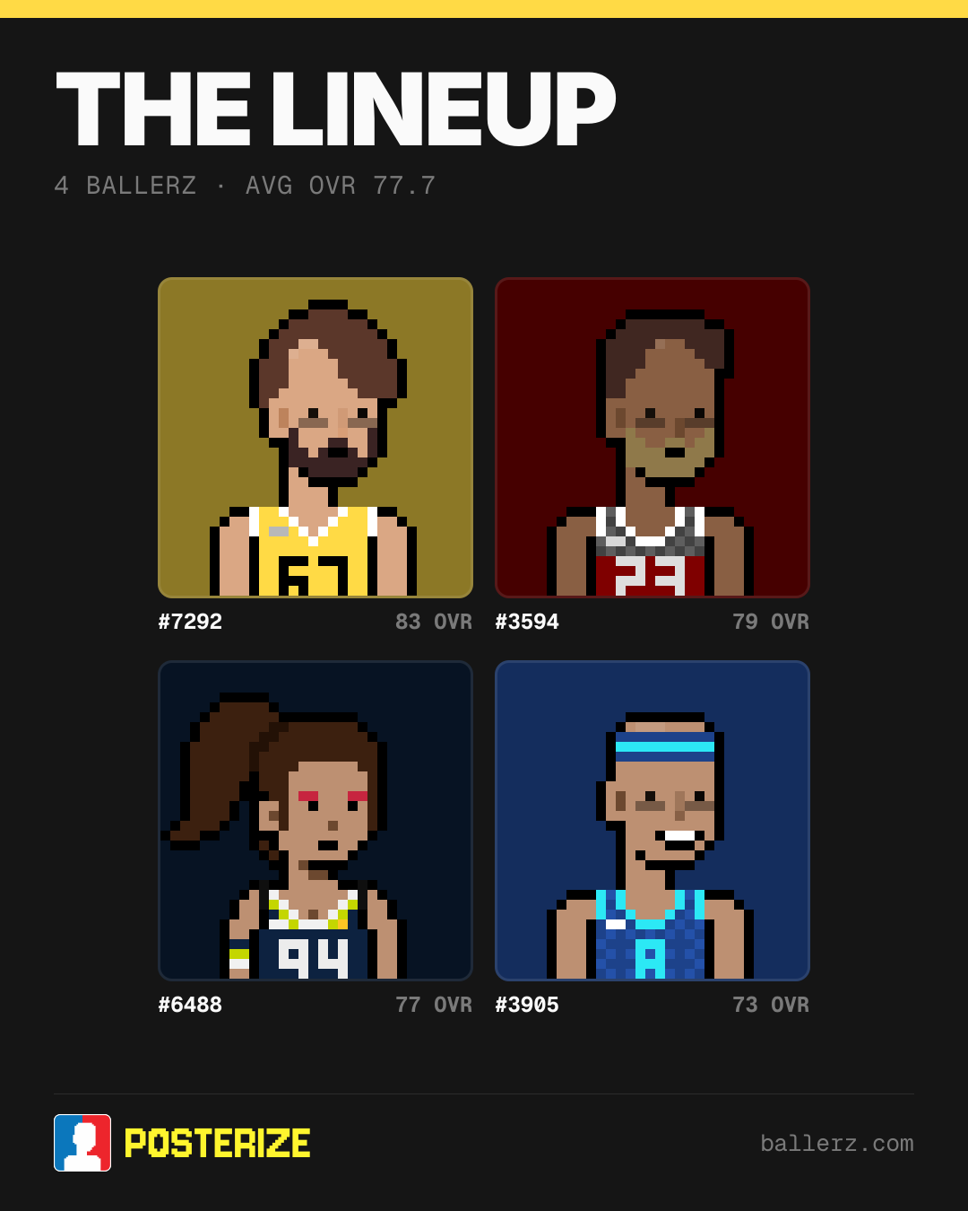 Poster of Baller #7292, #3594, #6488, #3905