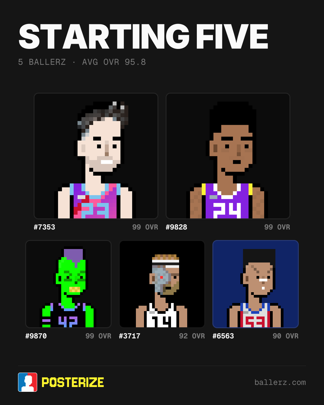 Poster of Baller #7353, #9828, #9870, #3717, #6563