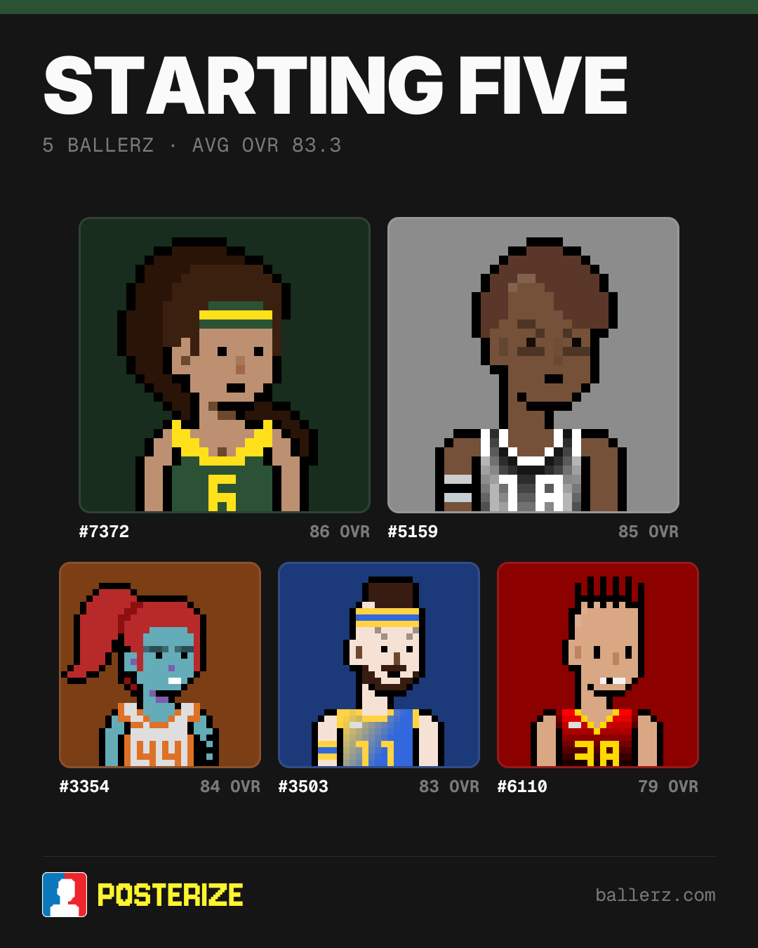 Poster of Baller #7372, #5159, #3354, #3503, #6110