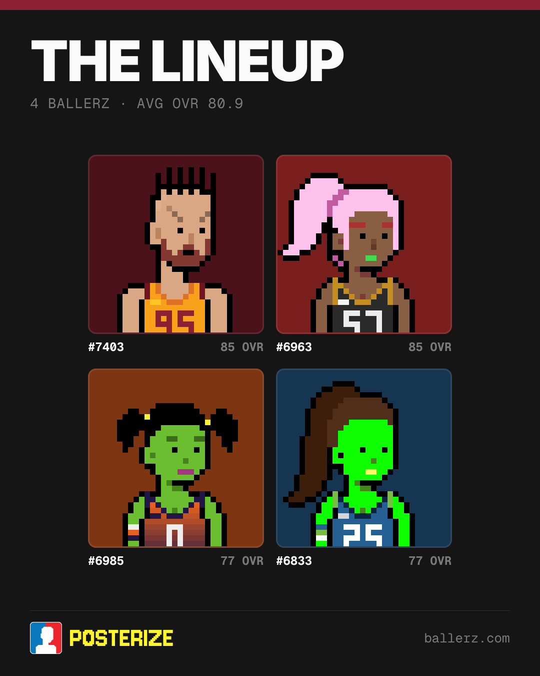 Poster of Baller #7403, #6963, #6985, #6833