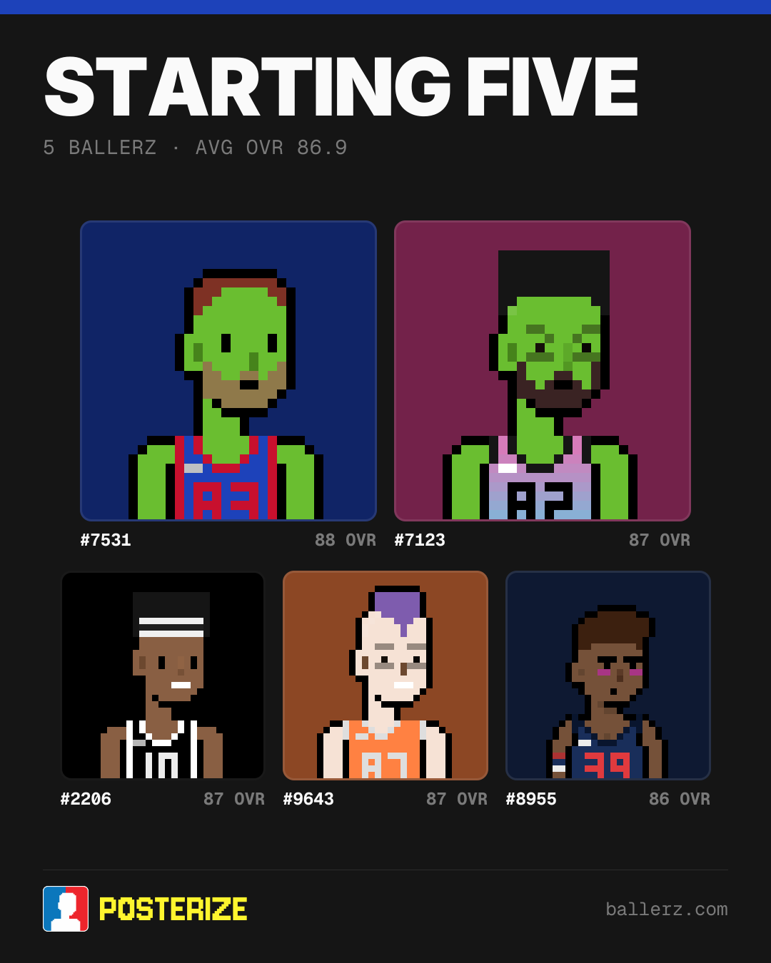 Poster of Baller #7531, #7123, #2206, #9643, #8955