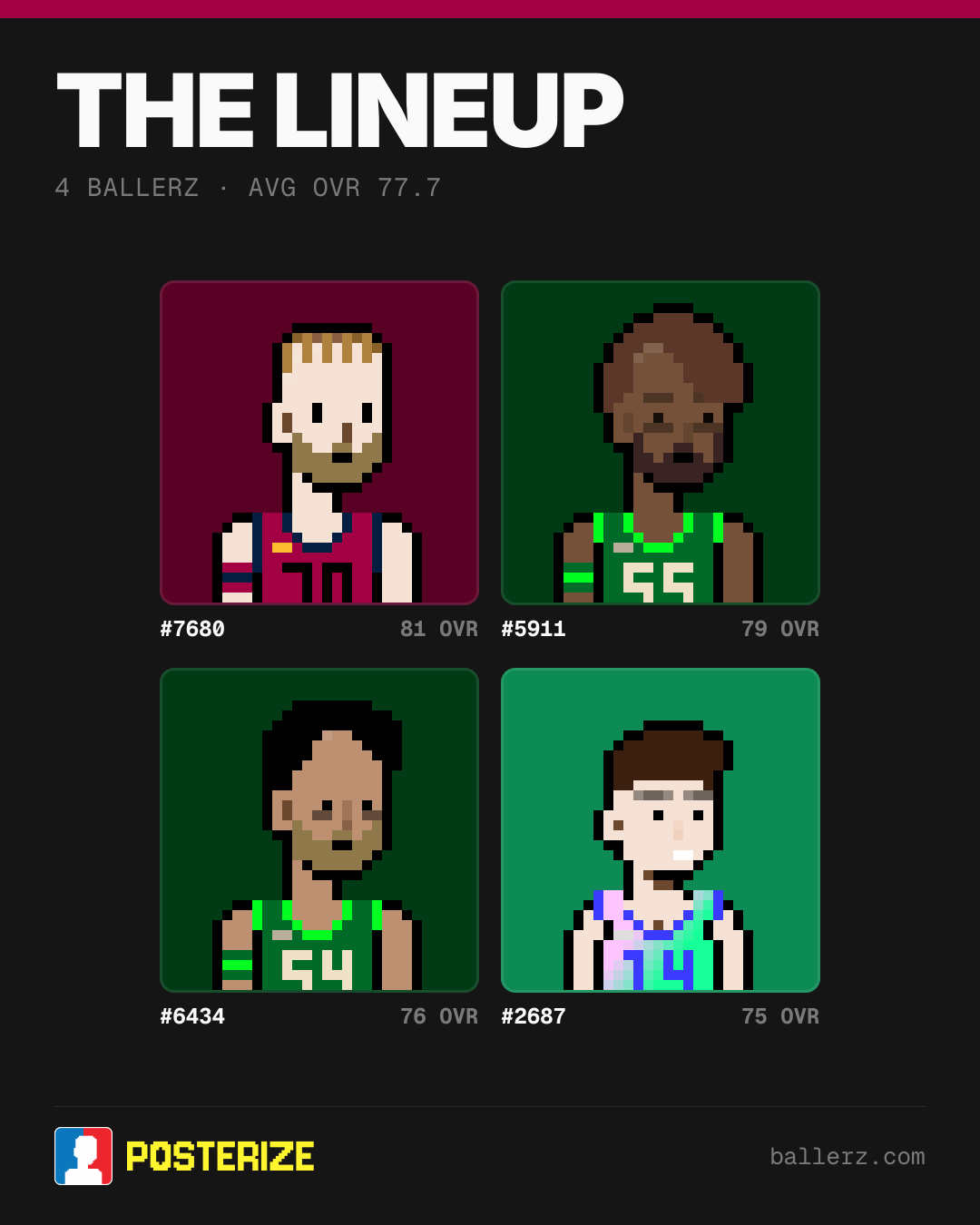 Poster of Baller #7680, #5911, #6434, #2687