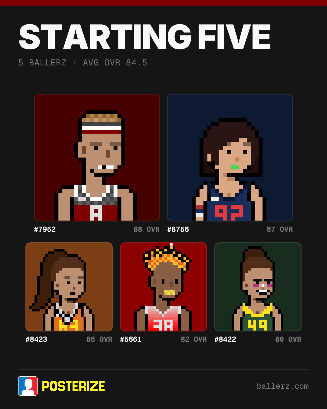 Poster of Baller #7952, #8756, #8423, #5661, #8422