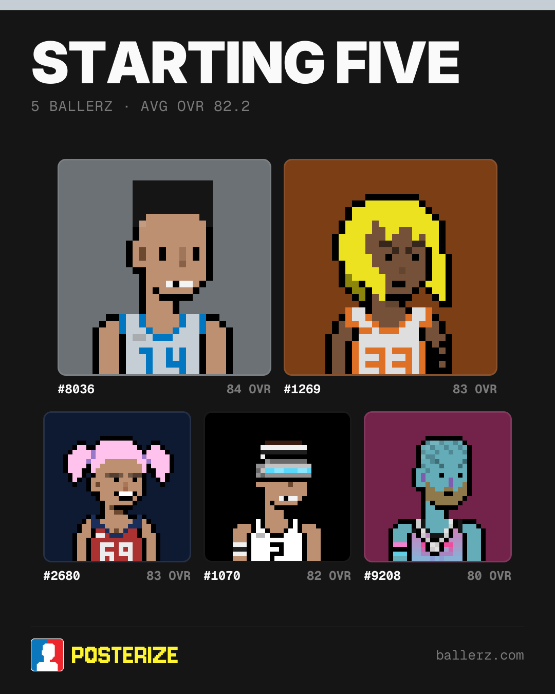 Poster of Baller #8036, #1269, #2680, #1070, #9208