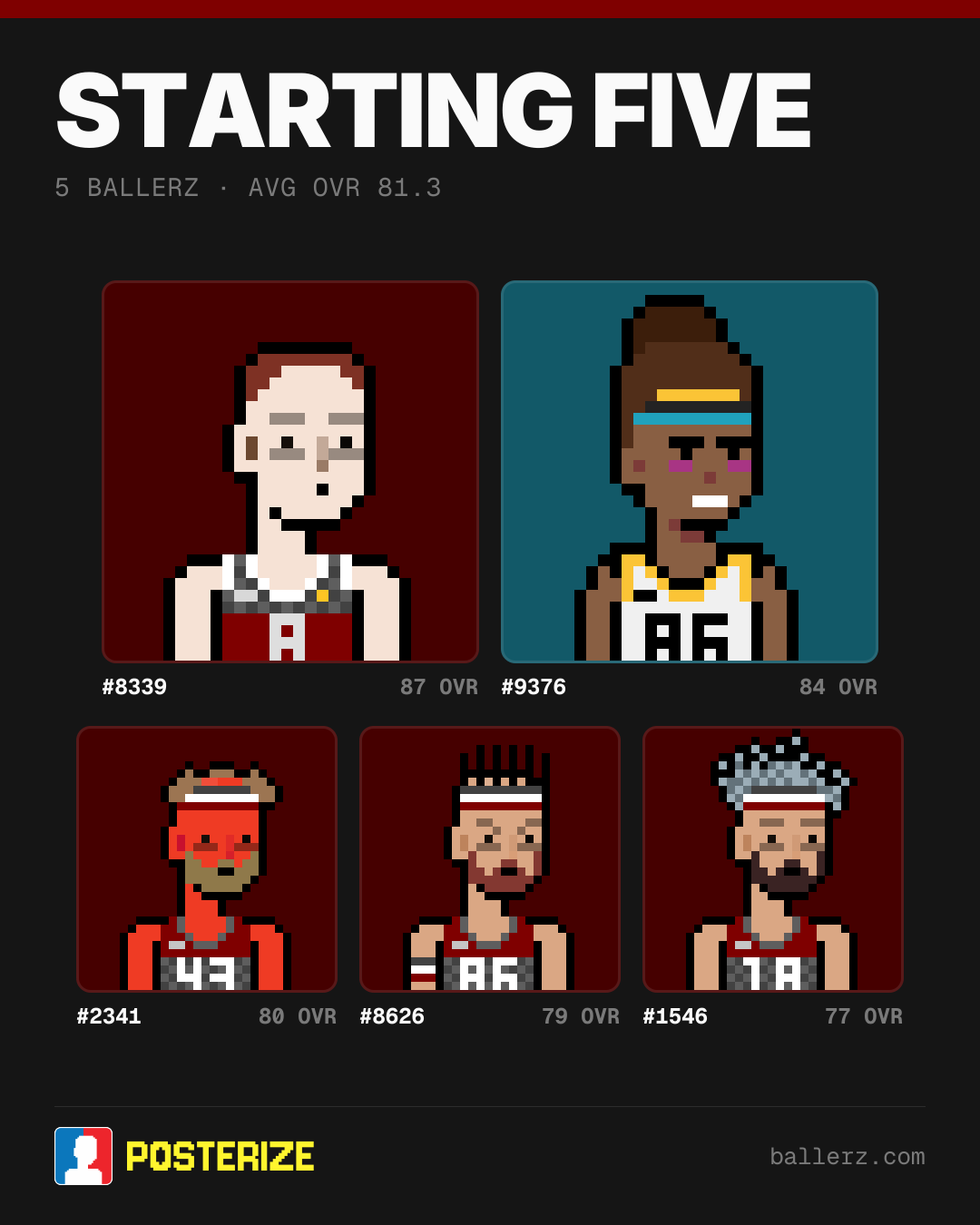 Poster of Baller #8339, #9376, #2341, #8626, #1546