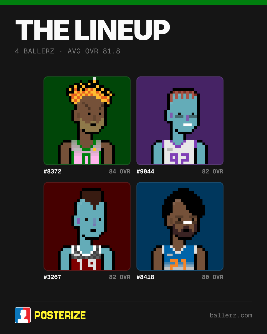 Poster of Baller #8372, #9044, #3267, #8418
