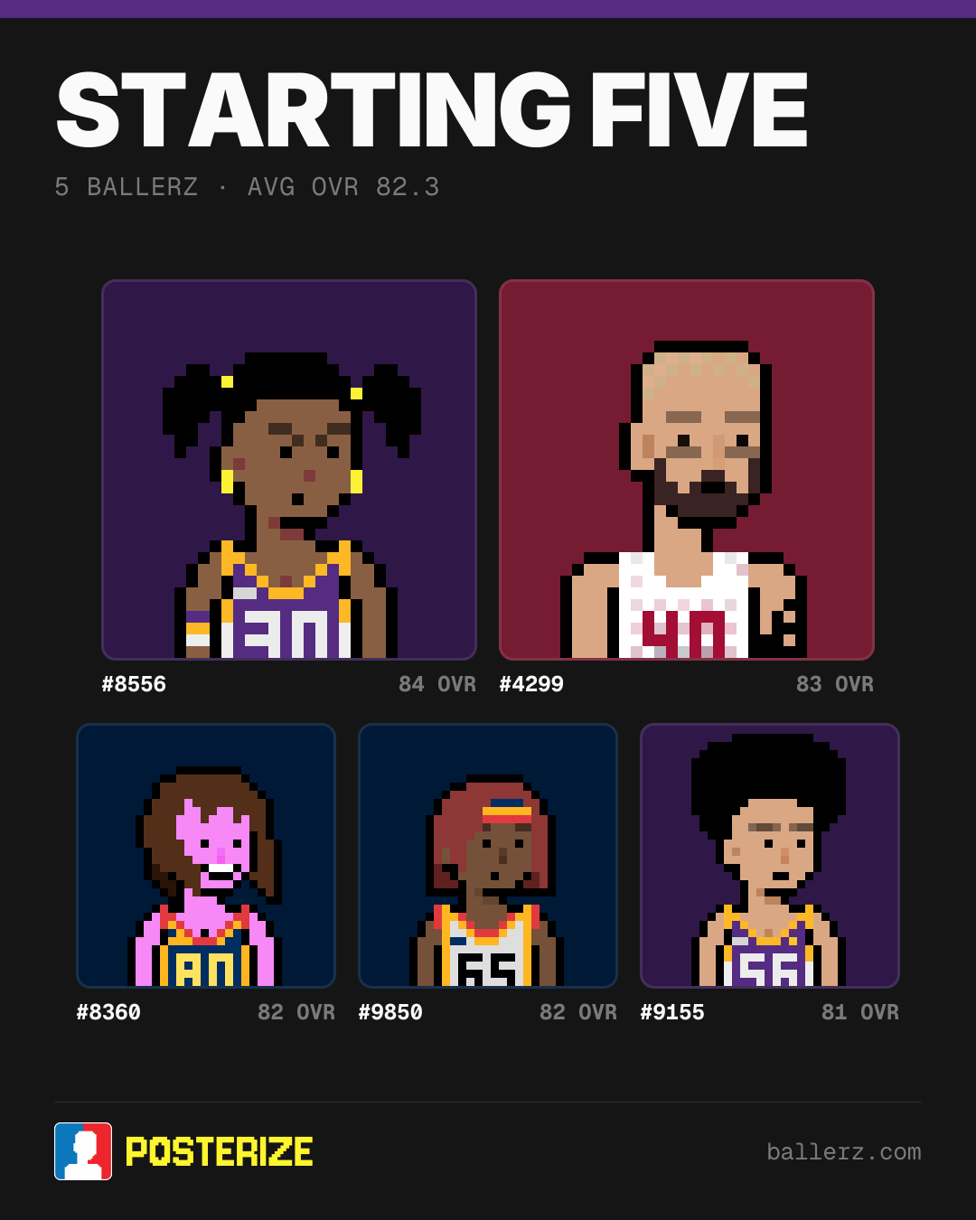 Poster of Baller #8556, #4299, #8360, #9850, #9155