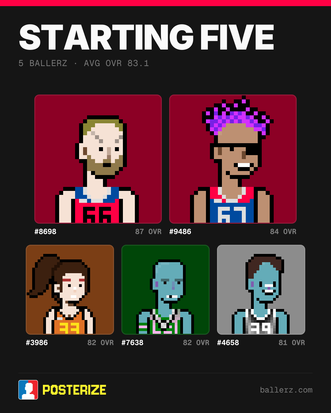 Poster of Baller #8698, #9486, #3986, #7638, #4658