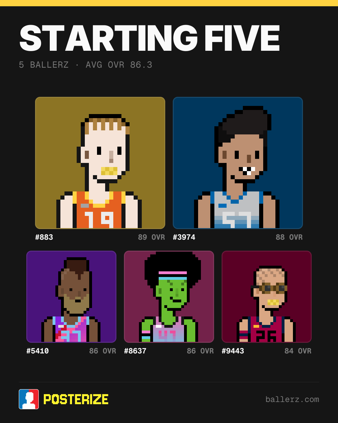 Poster of Baller #883, #3974, #5410, #8637, #9443