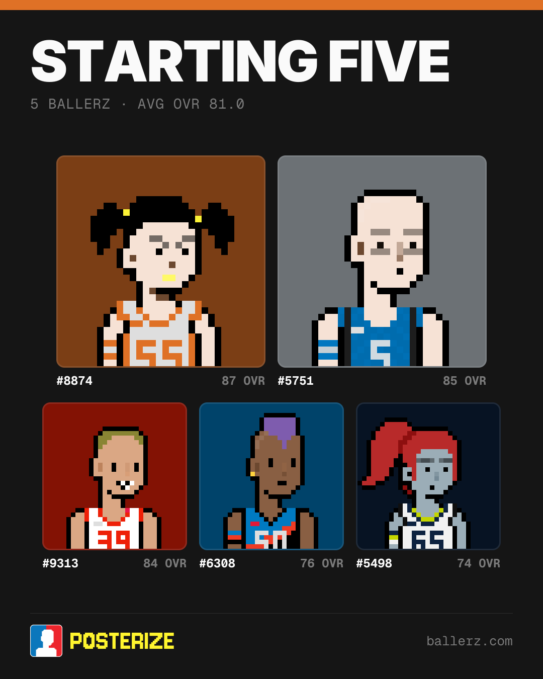 Poster of Baller #8874, #5751, #9313, #6308, #5498