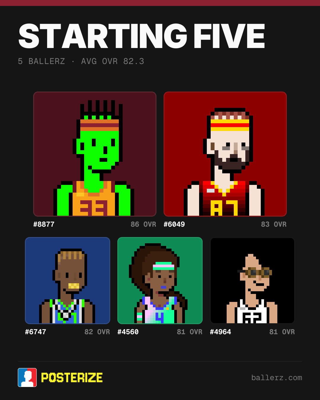 Poster of Baller #8877, #6049, #6747, #4560, #4964