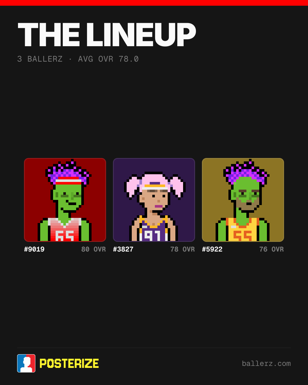 Poster of Baller #9019, #3827, #5922