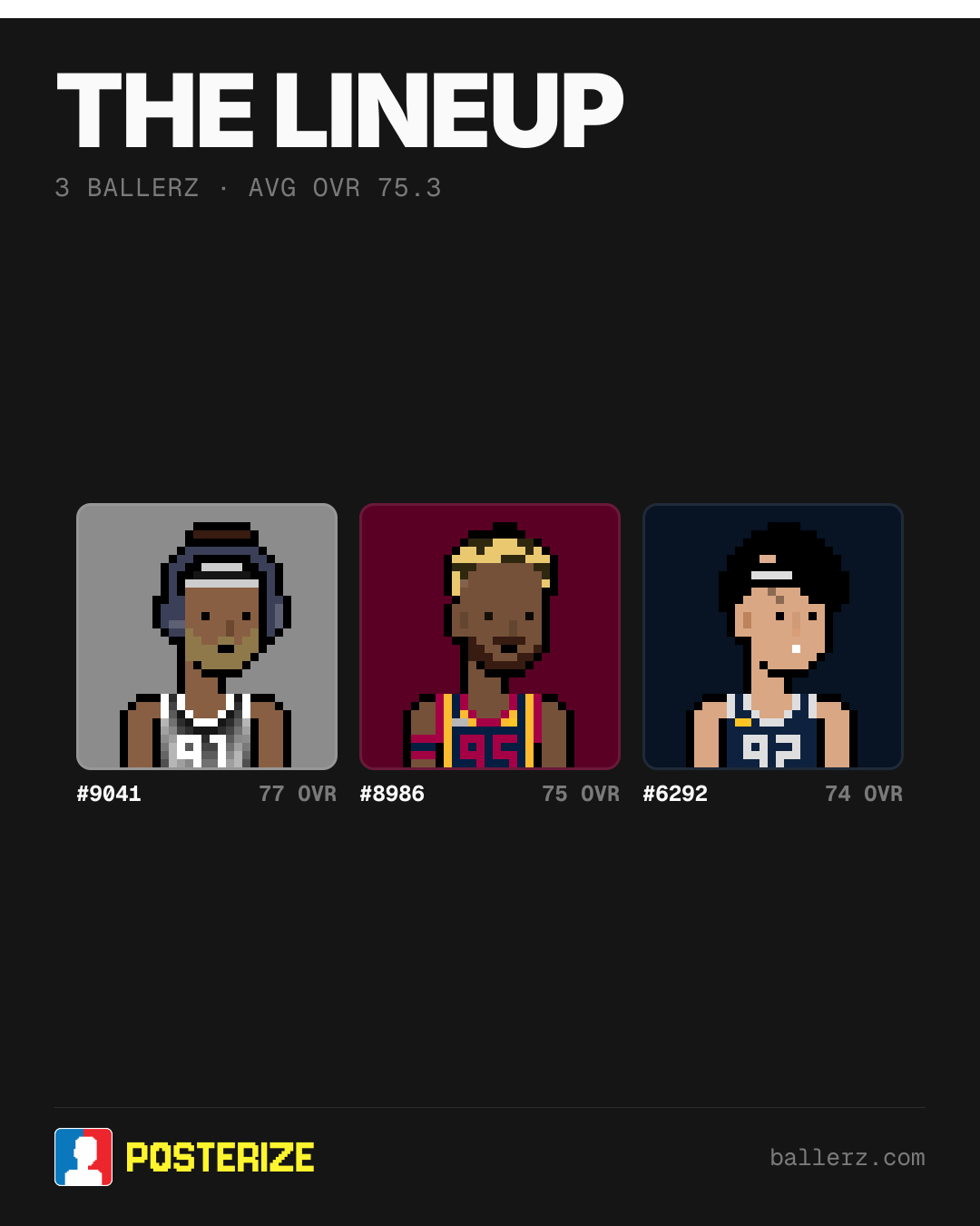 Poster of Baller #9041, #8986, #6292