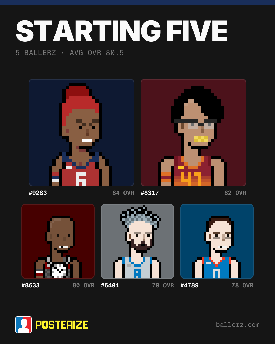 Poster of Baller #9283, #8317, #8633, #6401, #4789