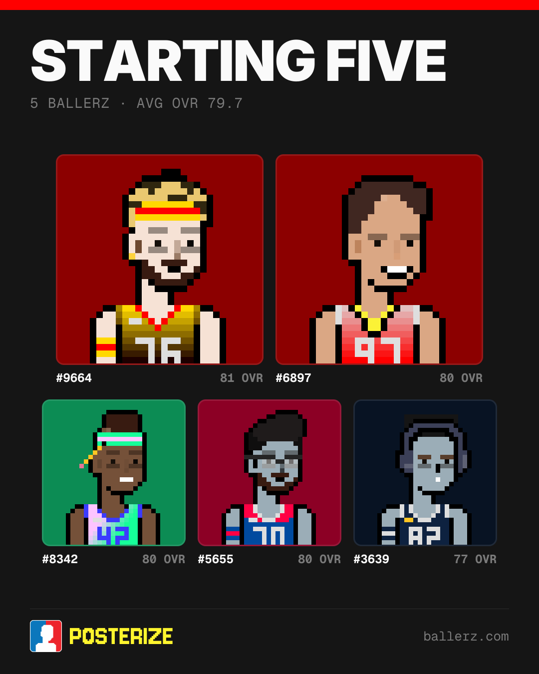 Poster of Baller #9664, #6897, #8342, #5655, #3639