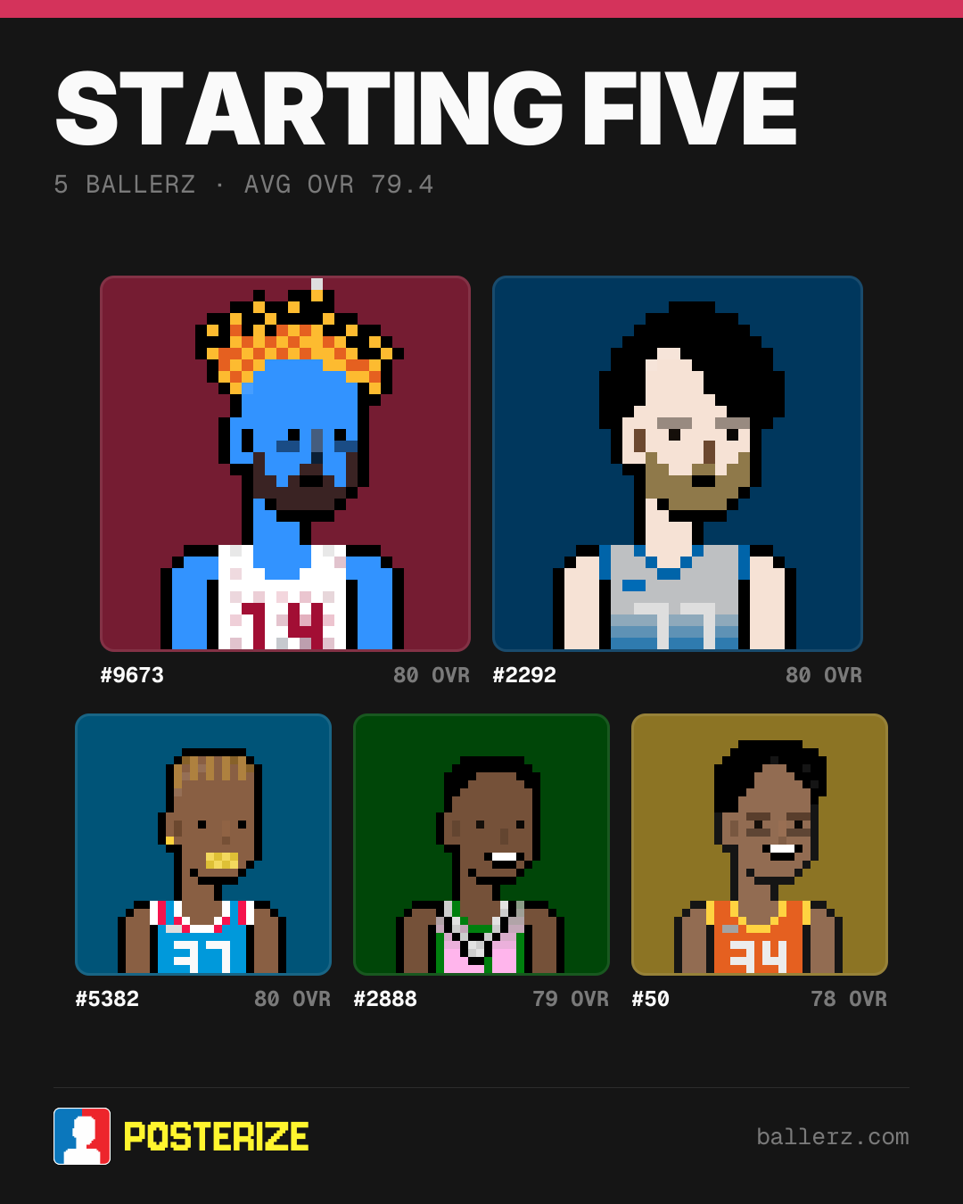 Poster of Baller #9673, #2292, #5382, #2888, #50