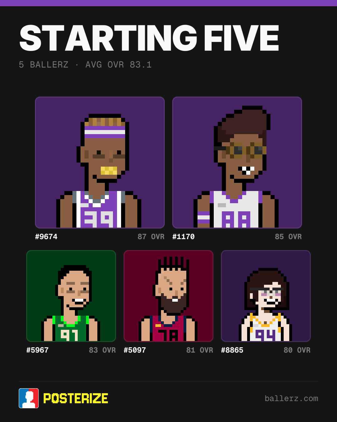 Poster of Baller #9674, #1170, #5967, #5097, #8865