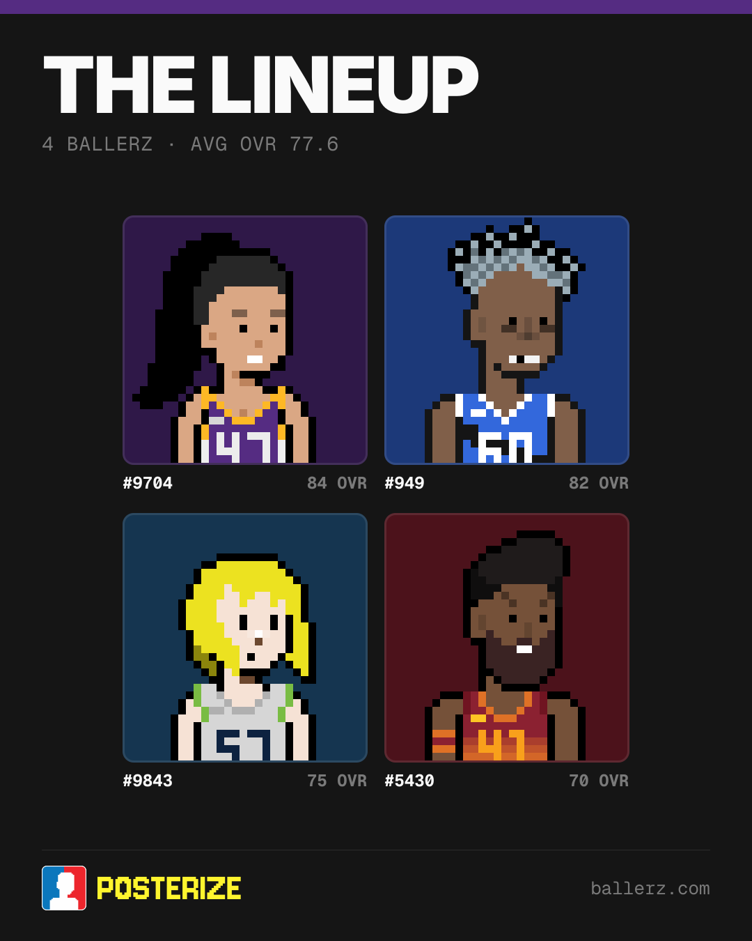 Poster of Baller #9704, #949, #9843, #5430
