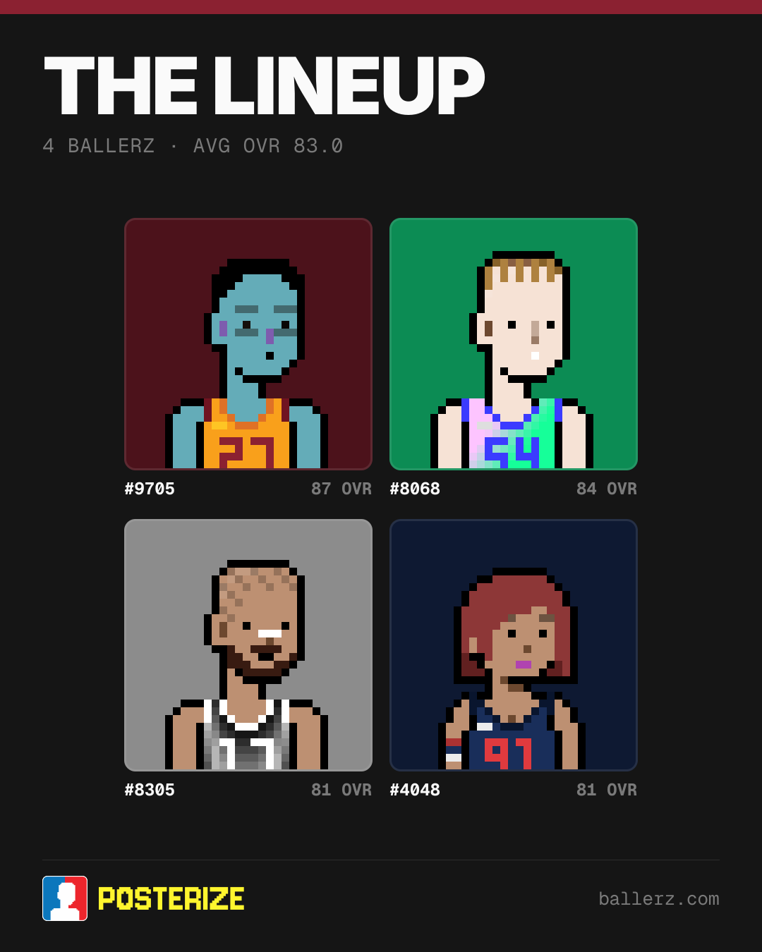 Poster of Baller #9705, #8068, #8305, #4048