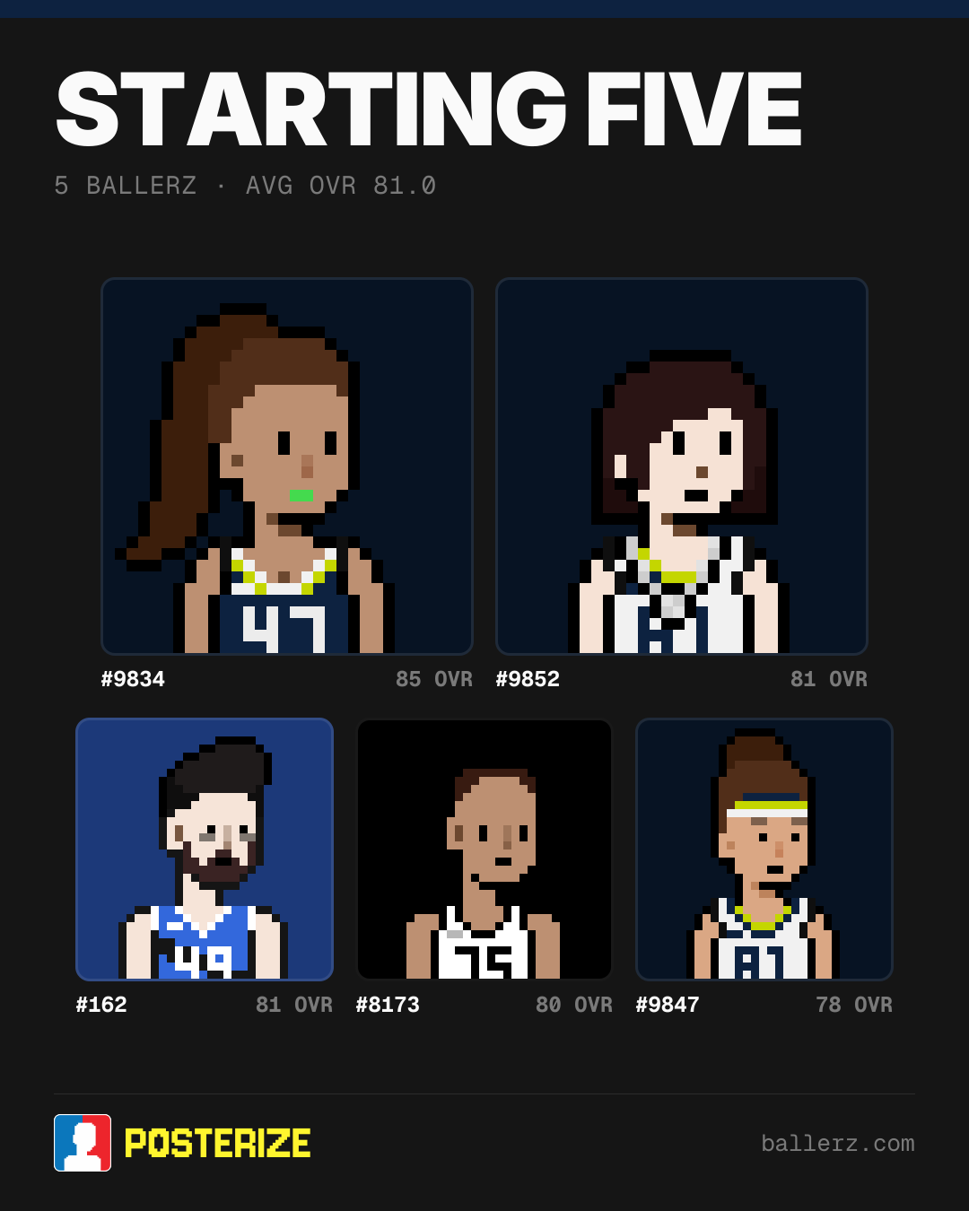 Poster of Baller #9834, #9852, #162, #8173, #9847