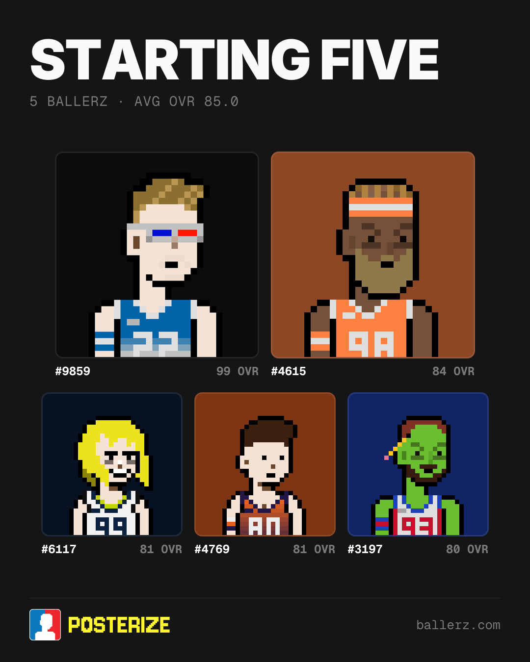 Poster of Baller #9859, #4615, #6117, #4769, #3197